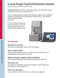 s-Laue Single Crystal Orientation System by Pulstec